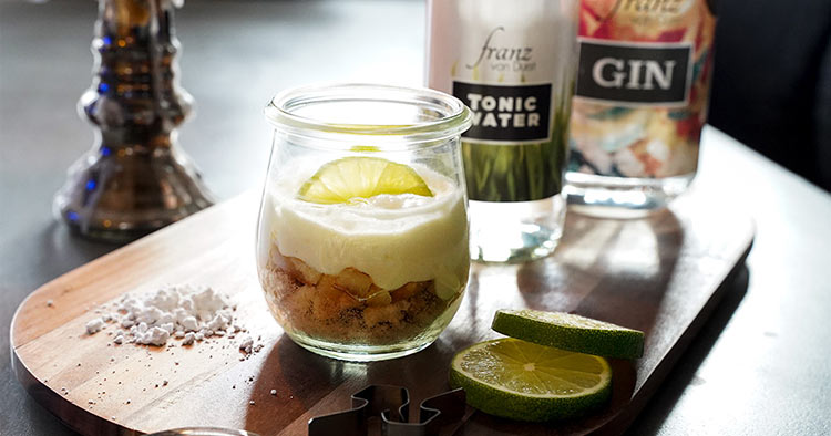 Gin Tonic Dessert im Glas